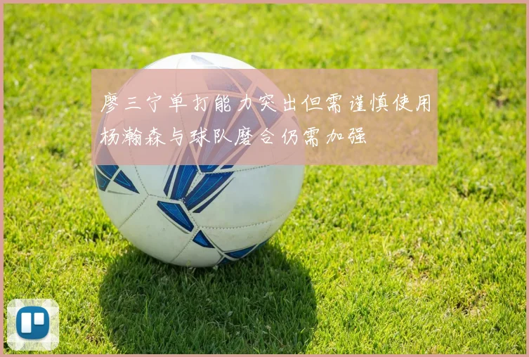 廖三宁单打能力突出但需谨慎使用杨瀚森与球队磨合仍需加强